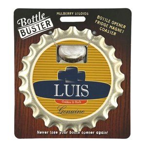 Luis Bottle Buster Bottle Opener Fridge Magnet Coaster Pre-Personalized